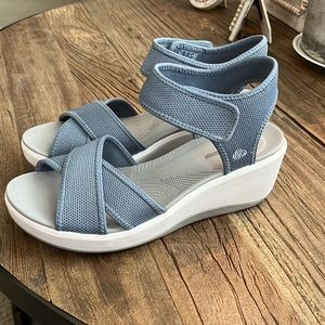 Women’s Wedge Sandals. Size 9. Brand: Cloudsteppers by Clark’s. Never worn!